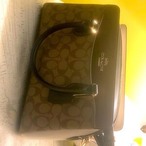 Coach signature Darcie bag; pure sophistication.